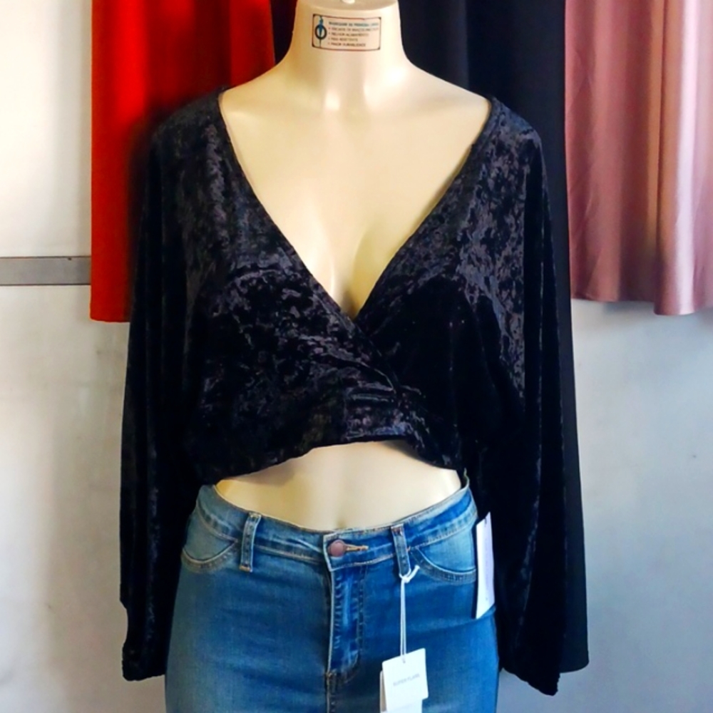 Winter velvet top